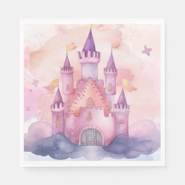 birthday princess  napkins (Front)