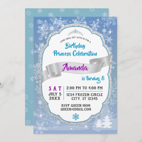 Birthday Princess Wonderland Invitation