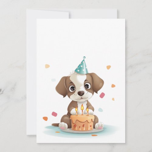 Birthday puppy invitation
