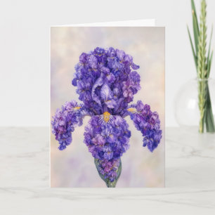 Birthday Purple Iris Card