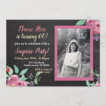 Birthday Purple Pink Flower Photo Chalk Invitation<br><div class="desc">Birthday Party Photo Flowers Rustic Invite

Birthday Party Photo Floral Invite Personalize the template to create your perfect invite View our Zazzle store for our full selection of designs: https://www.zazzle.co.uk/neonblooms?rf=238213803558726188 

Photo Copyright Dreamstime</div>