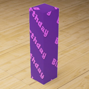 Birthday (purple) wine box