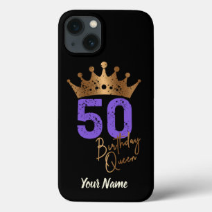 Birthday Queen 50 for 50th birthday vintage crown iPhone 13 Case