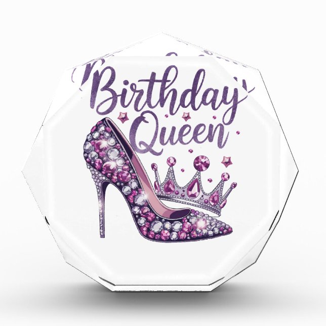 Birthday Queen Acrylic Award (Front)