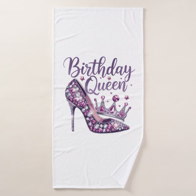 Birthday Queen Bath Towel (Bath Towel)