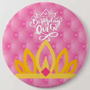 Birthday Queen Button