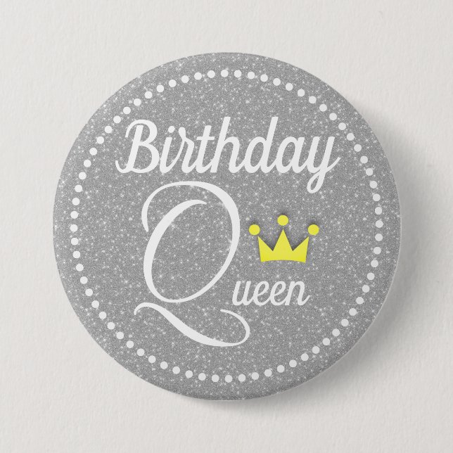 Birthday Queen Button (Front)