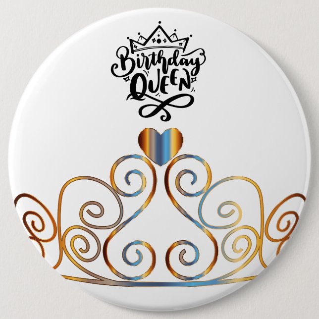 Birthday Queen Button (Front)
