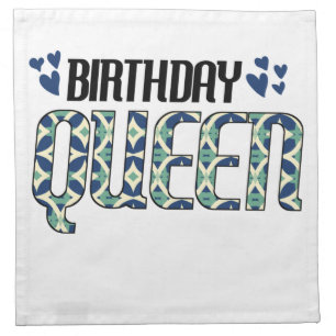 Birthday Queen Cloth Napkin