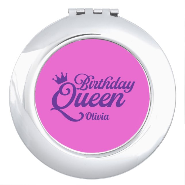 Birthday Queen compact mirror (Front)