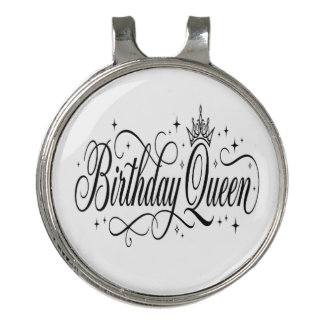 Birthday Queen Custom Matching Group Celebration Golf Hat Clip