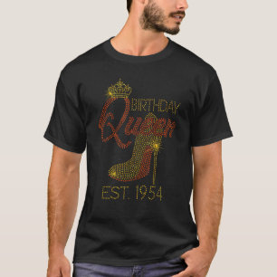 Birthday Queen Est 1954 Shoes  Queen Crown Heels H T-Shirt
