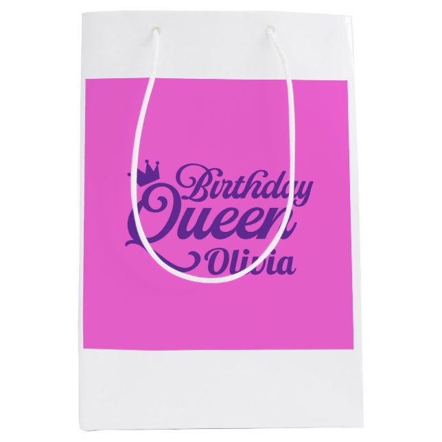 Birthday Queen Gift Bag (Front)