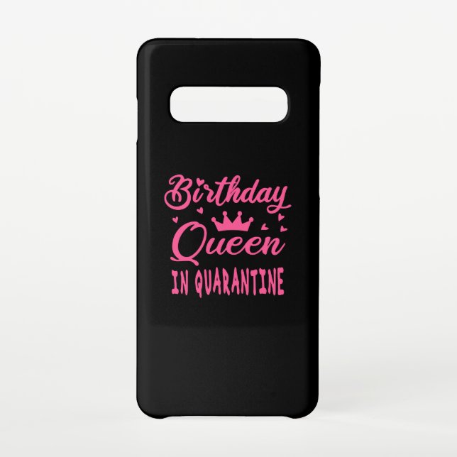 Birthday Queen in Quarantine Samsung Galaxy Case (Back)