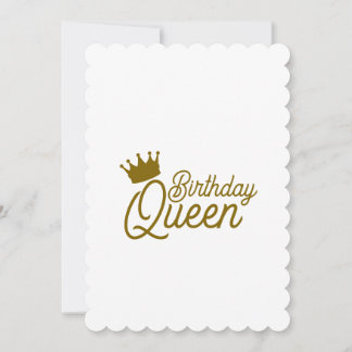BIRTHDAY QUEEN INVITATIONS