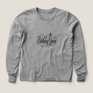 Birthday Queen Matching Customized Team Gift Group Tri-Blend Shirts
