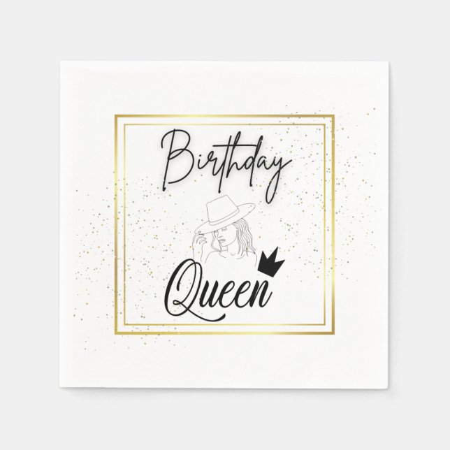 Birthday Queen Napkins (Front)