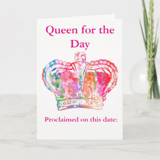 Birthday Queen Note Card