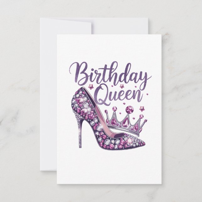 Birthday Queen Save The Date (Front)
