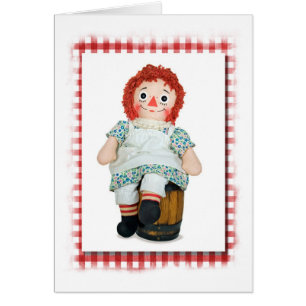 Birthday Rag Doll on Barrel Cards