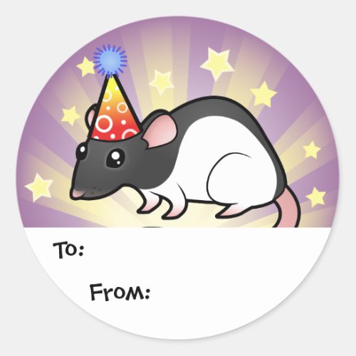 Birthday Rat Gift Tags