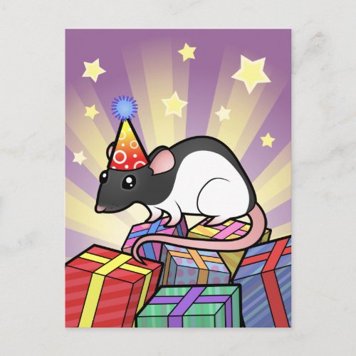 Birthday Rat Postcard