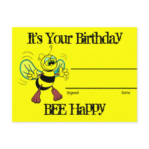 Birthday Recognition Award Postcard