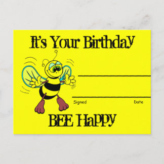 Birthday Recognition Award Postcard