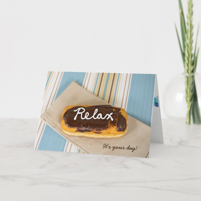 birthday-relax on donut card (Front)