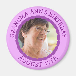 Birthday Reminder Personalized Photo Magnet
