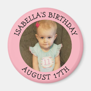 Birthday Reminder Personalized Photo Magnet