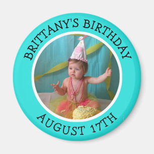 Birthday Reminder Personalized Photo Magnet