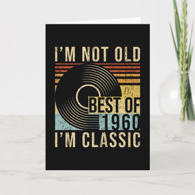 Birthday Retro Best Of 1960's Card (Front)