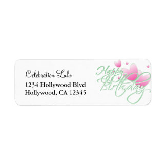 Birthday Return Address Label