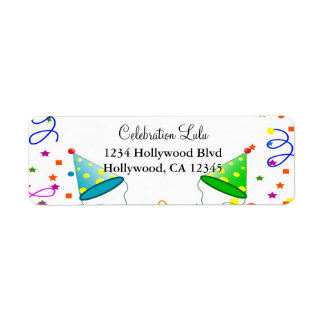 Birthday Return Address Label