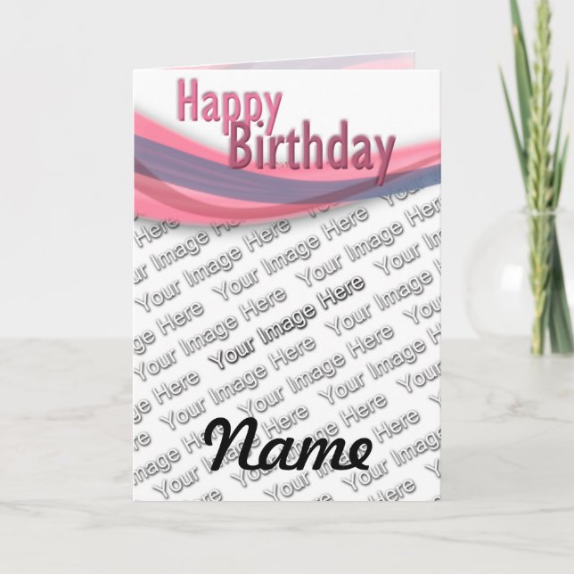 Birthday Ribbon Card (Front)