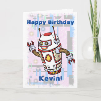 Birthday Robot Card