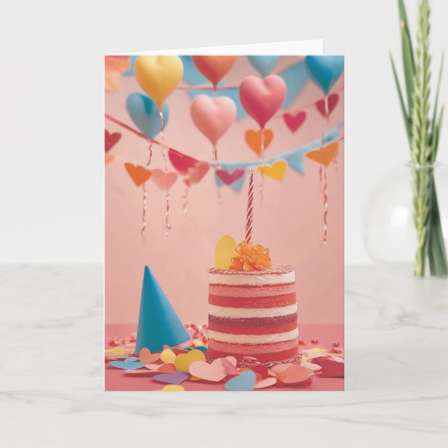 Birthday Robot Overload Card (Front)