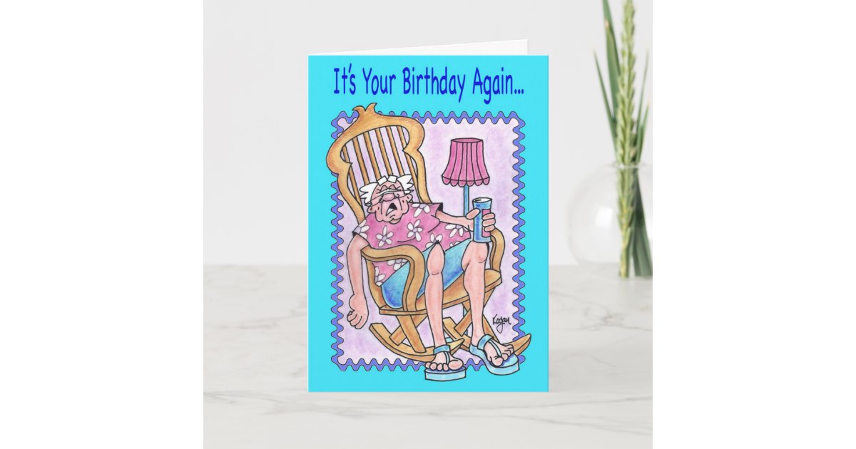 BIRTHDAY ROCKER Birthday Card | Zazzle