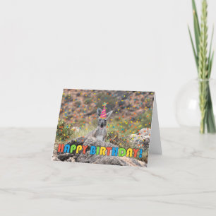 Birthday Roo Letterpress Thank You Card