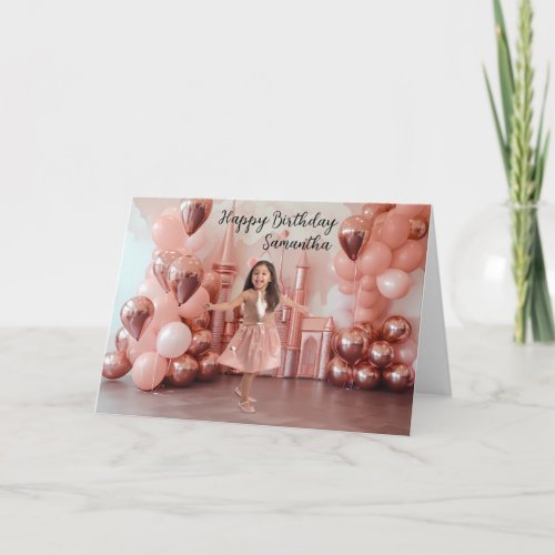 Birthday Rose Gold Backdrop background Photo  