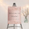Birthday rose gold blush welcome