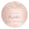 Birthday rose gold name