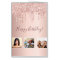 Birthday rose gold pink drips photo