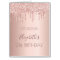 Birthday rose gold pink drips photo