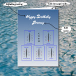 Birthday Rowing Crew Personalizable Sports Card at Zazzle