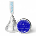 Birthday royal blue glitter thank you hershey®'s kisses®
