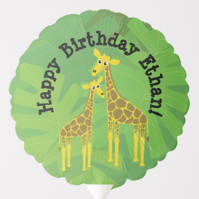 Birthday Safari Balloon (Front)