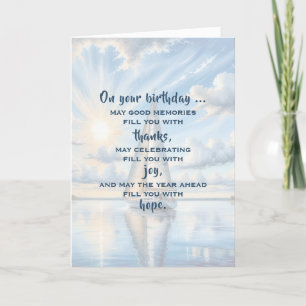 Birthday Sailboat With Sunrise Card