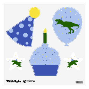 "Birthday-Saurus" Dinosaur Party Wall Decal